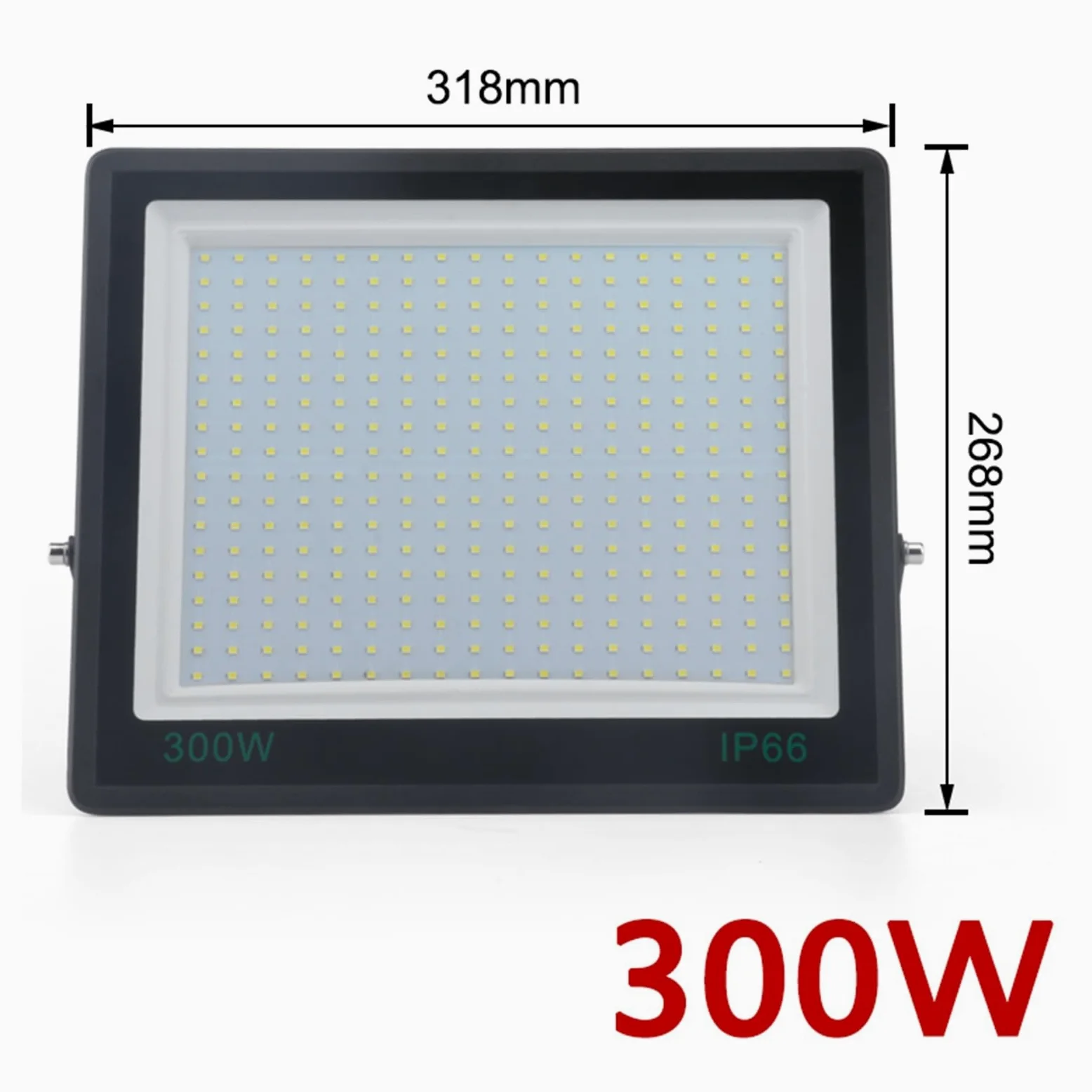 Proiettore A LED Da 300 W Illuminazione For Esterni IP67 Proiettore Da Giardino In Vetro Temperato Proiettore 200 W 150 W 100 W Faretti da Esterno(300W)