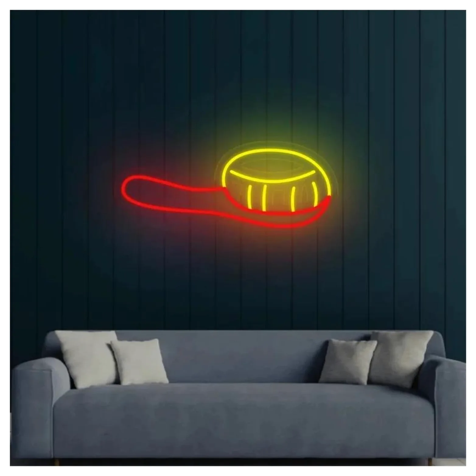 Luci al Neon Da Parete Insegna Neon Per Spazzola Per Capelli Alimentata Tramite USB Luminosità Regolabile Pettine Luci Neon Per La Decorazione Murale Negozio Di Bellezza 25cmx35cm(C)