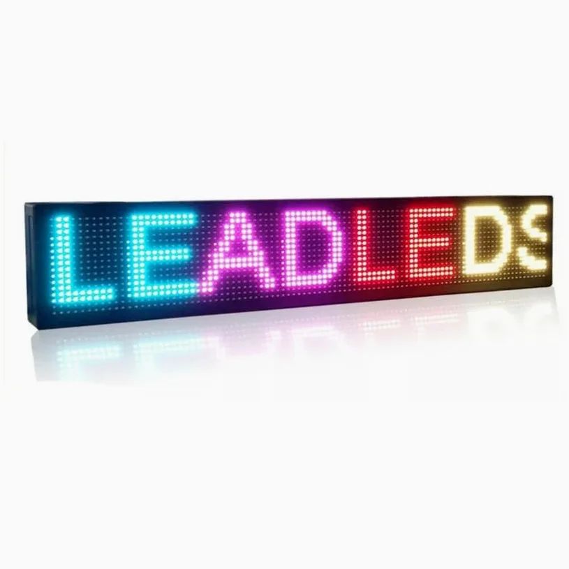 INSEGNA LUMINOSA TABELLA WIFI SCRITTA SCORREVOLE LED PROGRAMMABILE 100x20CM RGB