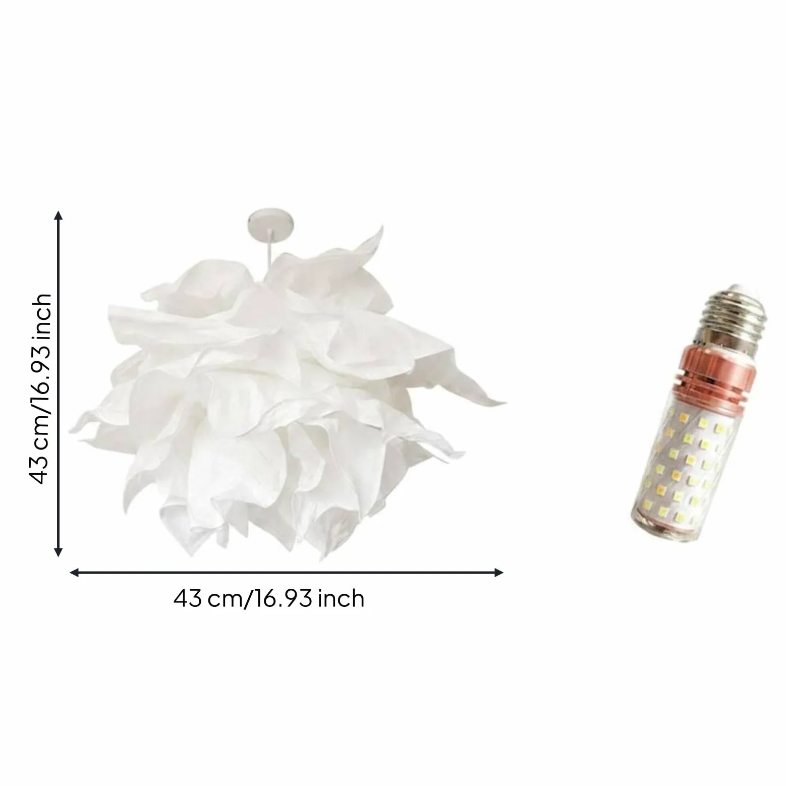 Lampada a Sospensione in Carta Effetto Fumoso Paralume Personalizzabile Illuminazione Morbida Adatta per Spazi Interni, Moderno, Minimalista, Scandinavo-D