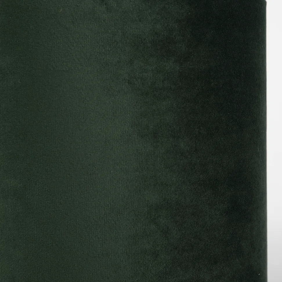 Uniqq Paralume in velluto verde scuro, Ø 35 cm, altezza 20 cm