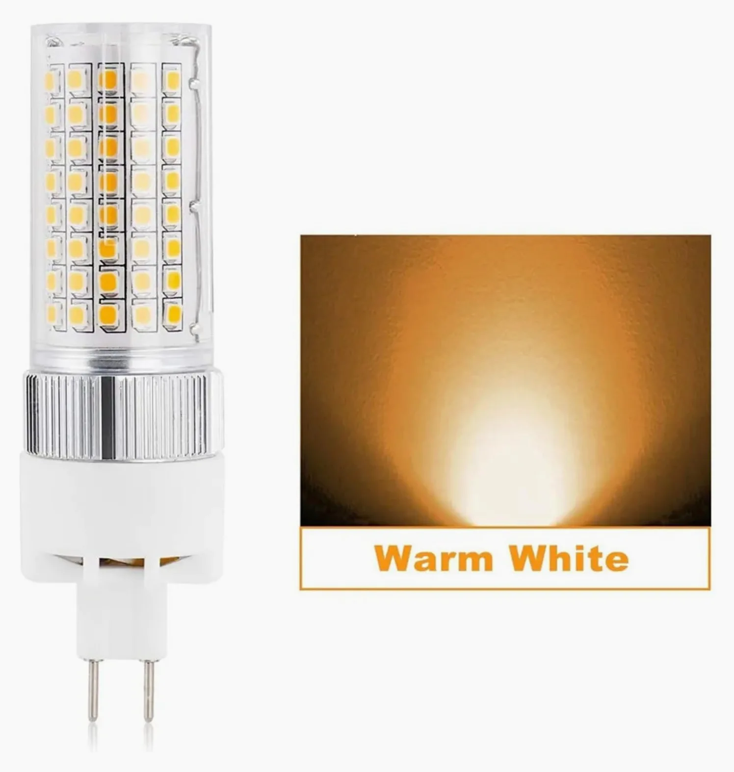 2pcs 16W G8.5 LED Lampadina A Mais Bi Pin A 150W Alonuri Metallici Lampada Da Strada For Gara Illuminazione Ad Alta Resa Cromatica(Natural Light)