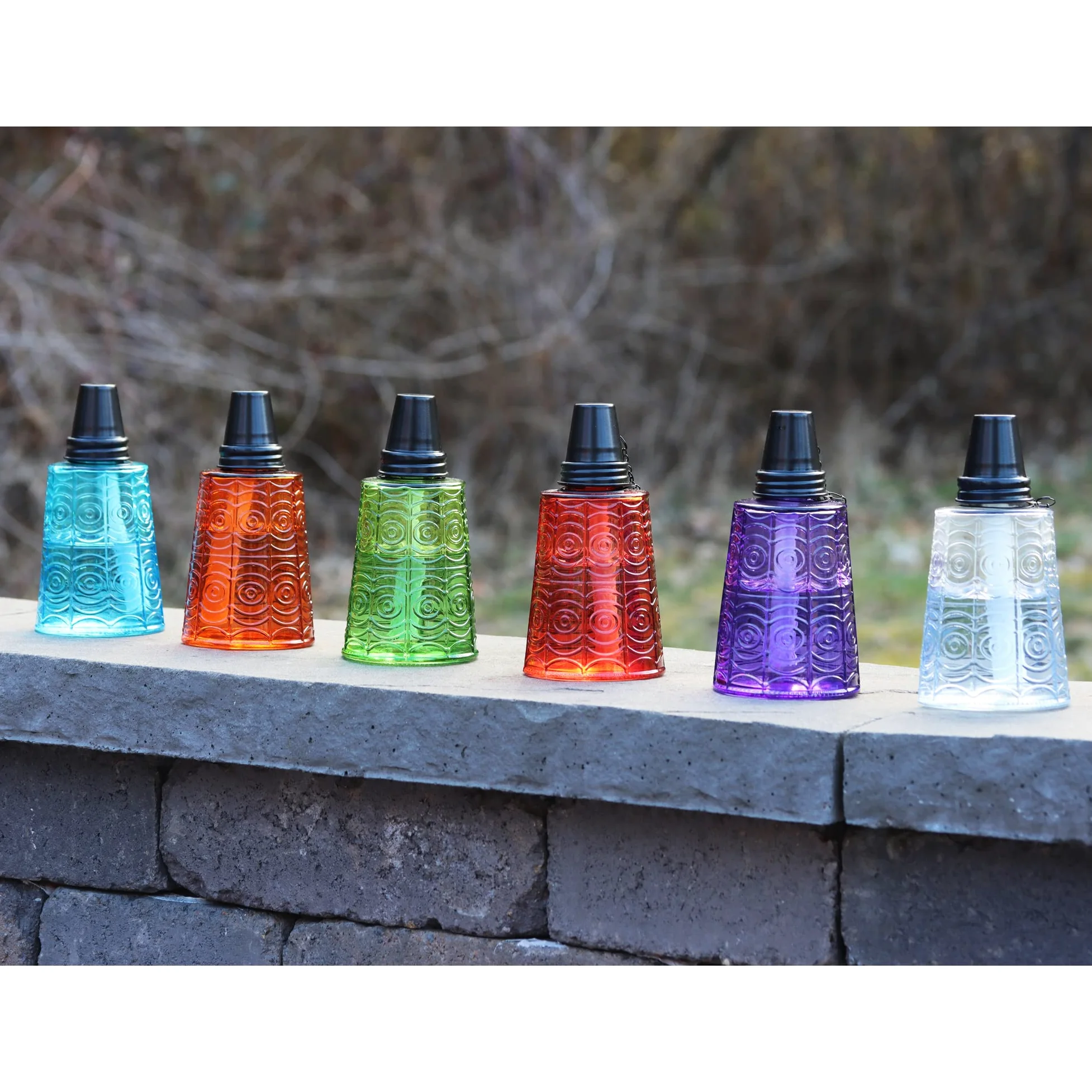 Seraphic Set di 3 torce da tavolo alla citronella per patio esterno, 473,6 g, candele decorative alla citronella, per terrazza esterna, giardino, feste, set da 3 pezzi