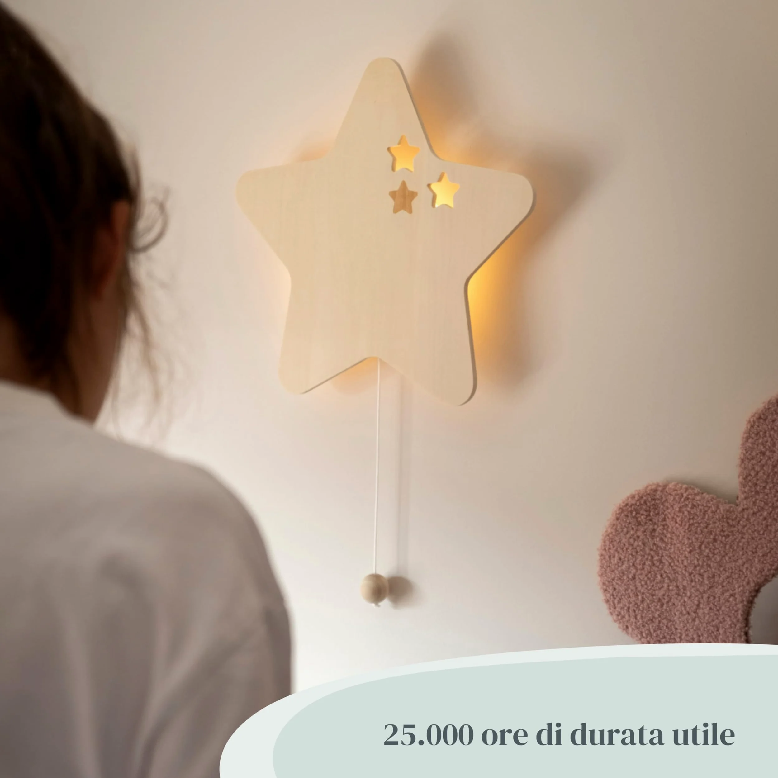 Baby's Only - Lampada da parete elefante Wonder - Brown - 23x35 cm