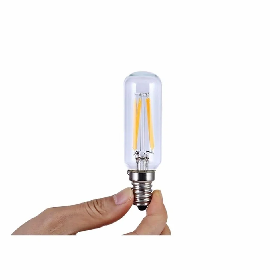 YSJX Lighting, Confezione da 100, Lampada LED a Filamento Lungo AC220V E14 T20 2W/4W/6W Edison Lampadine LED Lampada da Parete Lampadine per la casa(6000K cool white,220V 6W)