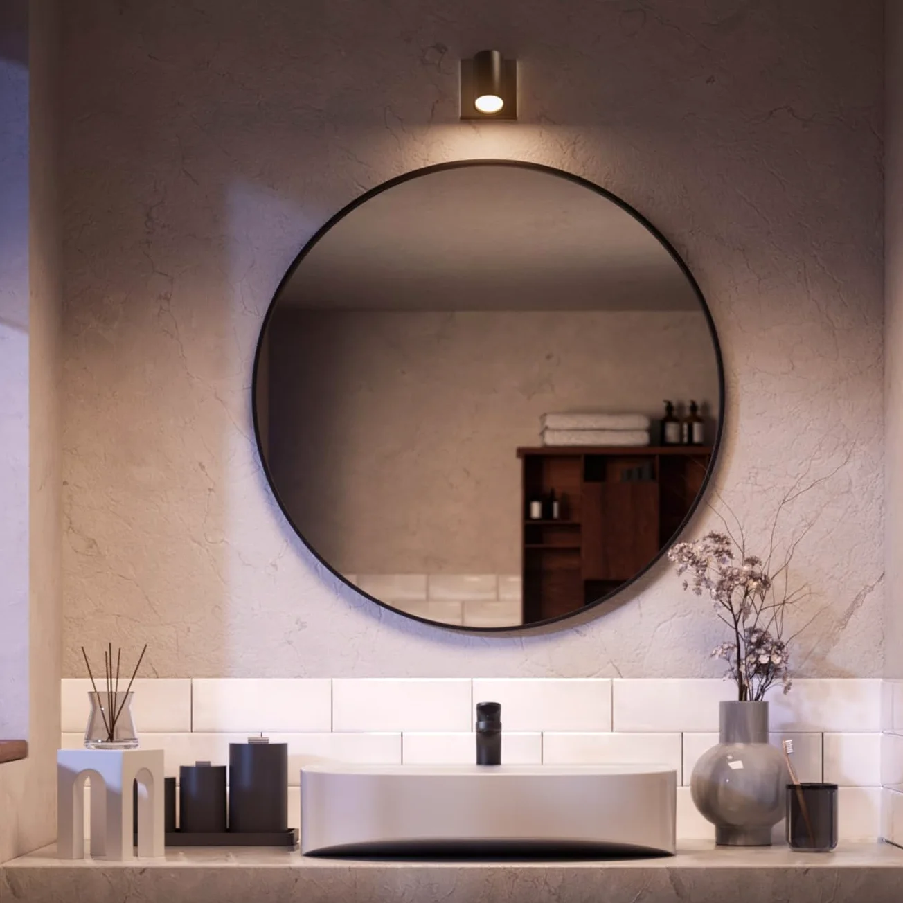 Philips Hue Idris Faretto (Nero) - 1 luce - Calda/Fredda | Include Hue Dimmer Switch - Faretto da parete o soffitto per bagno - GU10 - Hue White Ambiance