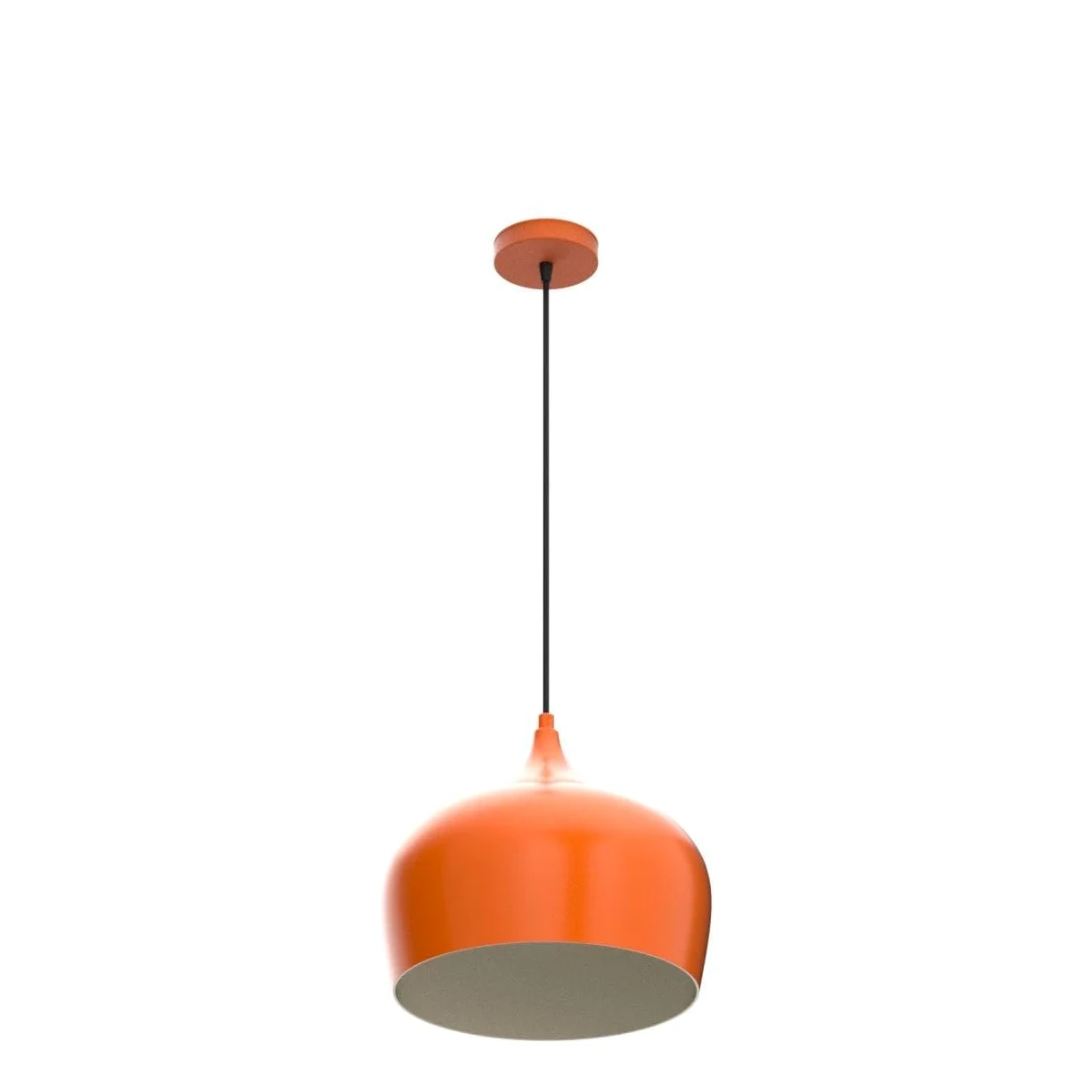 bamyum Plafoniera Arancia Lampada a Sospensione I Kreis I Diametro 30 cm Lampada da Salotte E27 Industriale in Metallo in Vintage