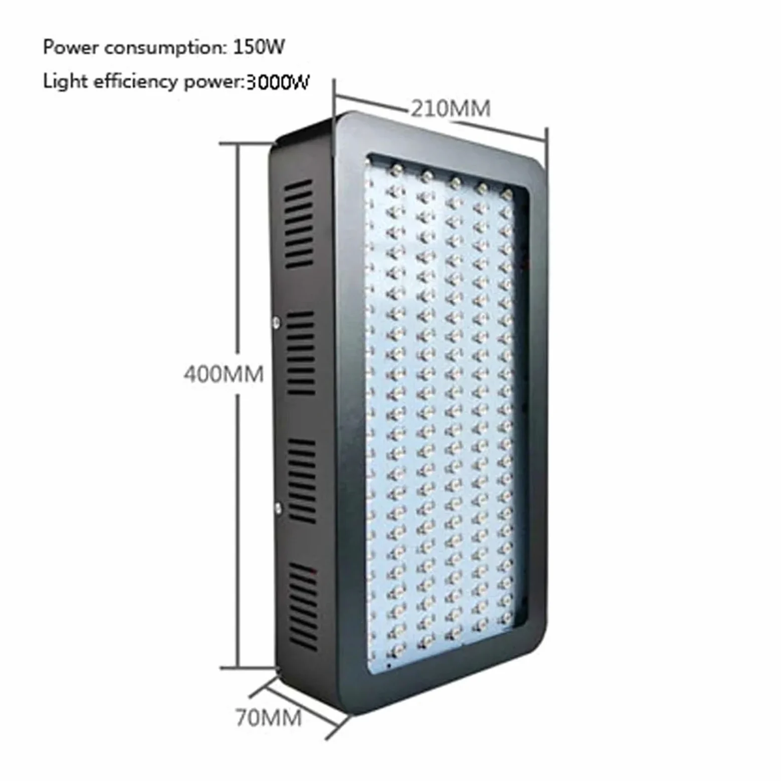 Lampada per polimerizzazione UV 3000W 395nm 405nm Lunghezza d'onda ultravioletta LED UV Lampada che polimerizza la colla Luce a olio verde for vernice gel Vernice Serigrafia 3D Stampa(395nm)