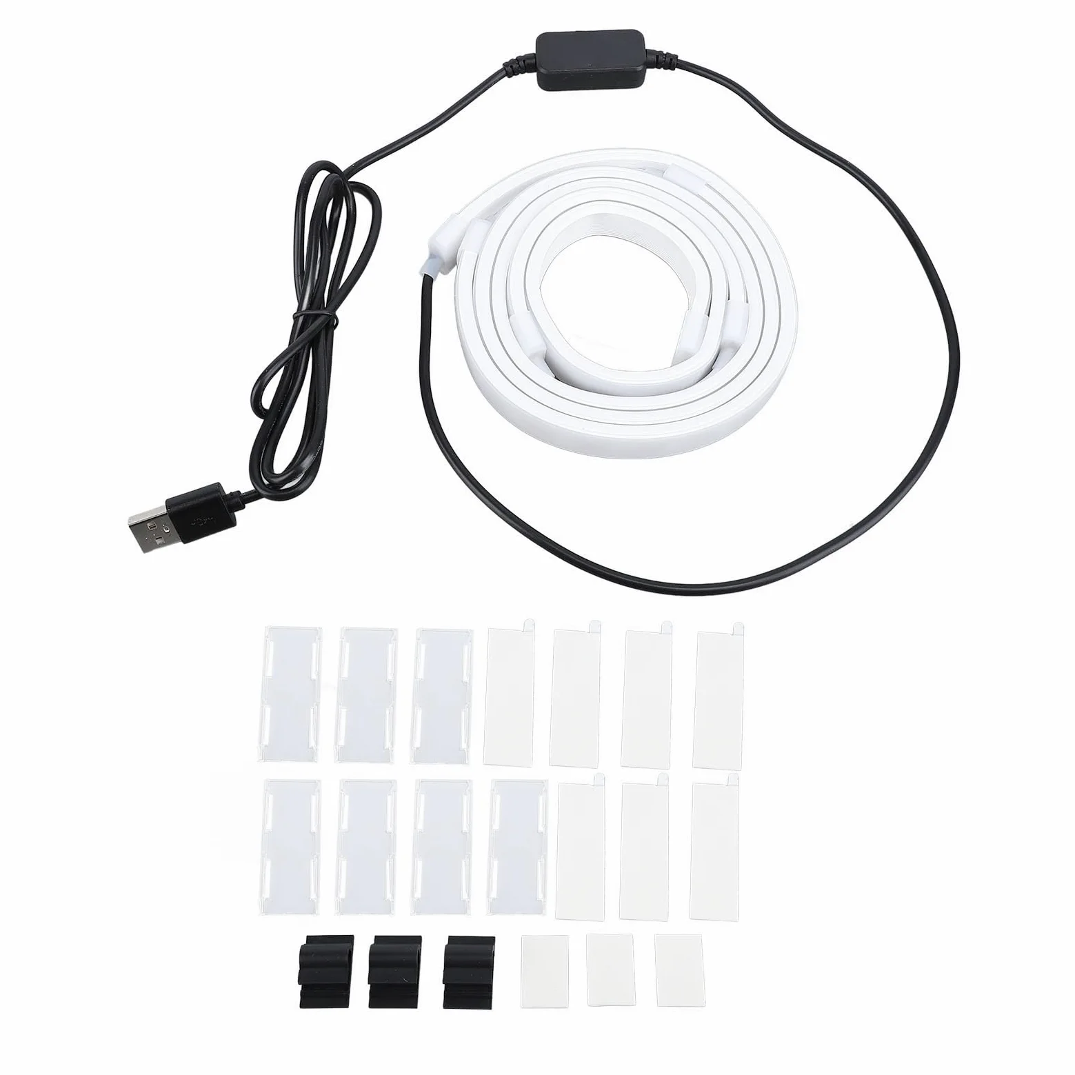 Focket Striscia a LED Schermata per i Computer, RGB 16 Milioni di Colori Ambient Lights Sincronizza con il Display da 34 Pollici con modalità Musicale per la Decorazione della Casa di Gioco per PC