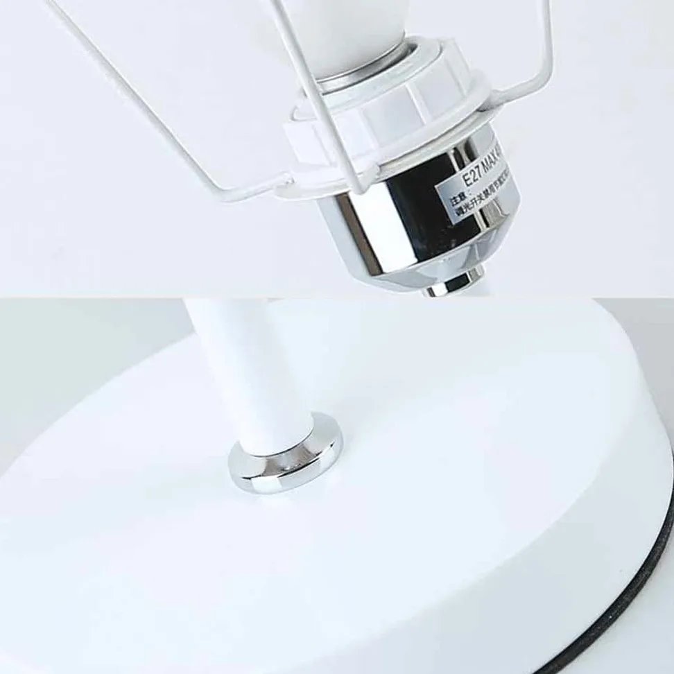 Lampada Da Tavolo Led E27 Tessuti a mano in rattan ombra Lampada da parete stile pastorale Luci di lettura Camera da letto Lampada da comodino Studio Protezione degli occhi Protezione dell'occhio (esc