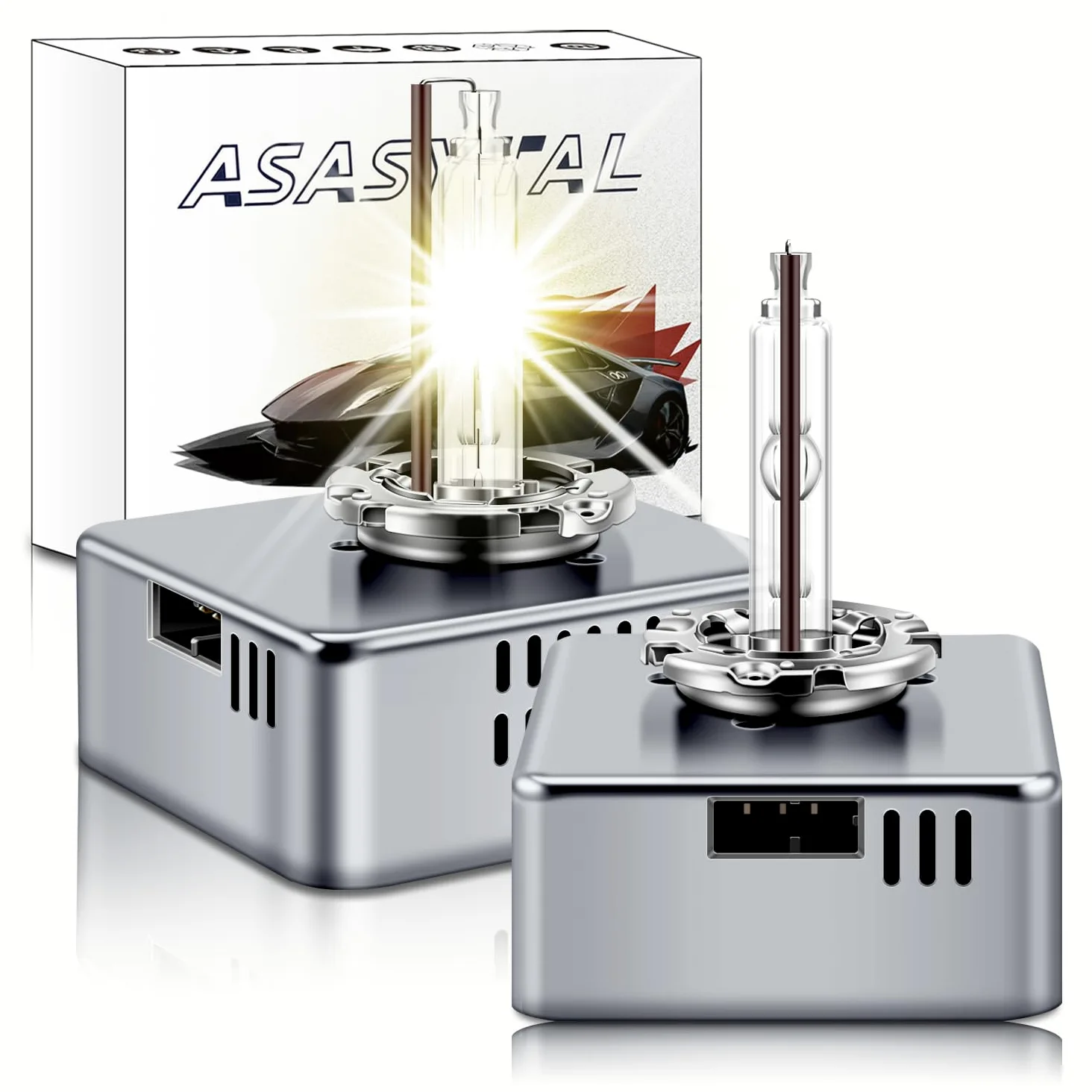 Lampade Xenon D5S 25W 4300K Bianco Caldo 12V HID Fari Auto Abbagliante/Anabbagliante, 2 Pezzi