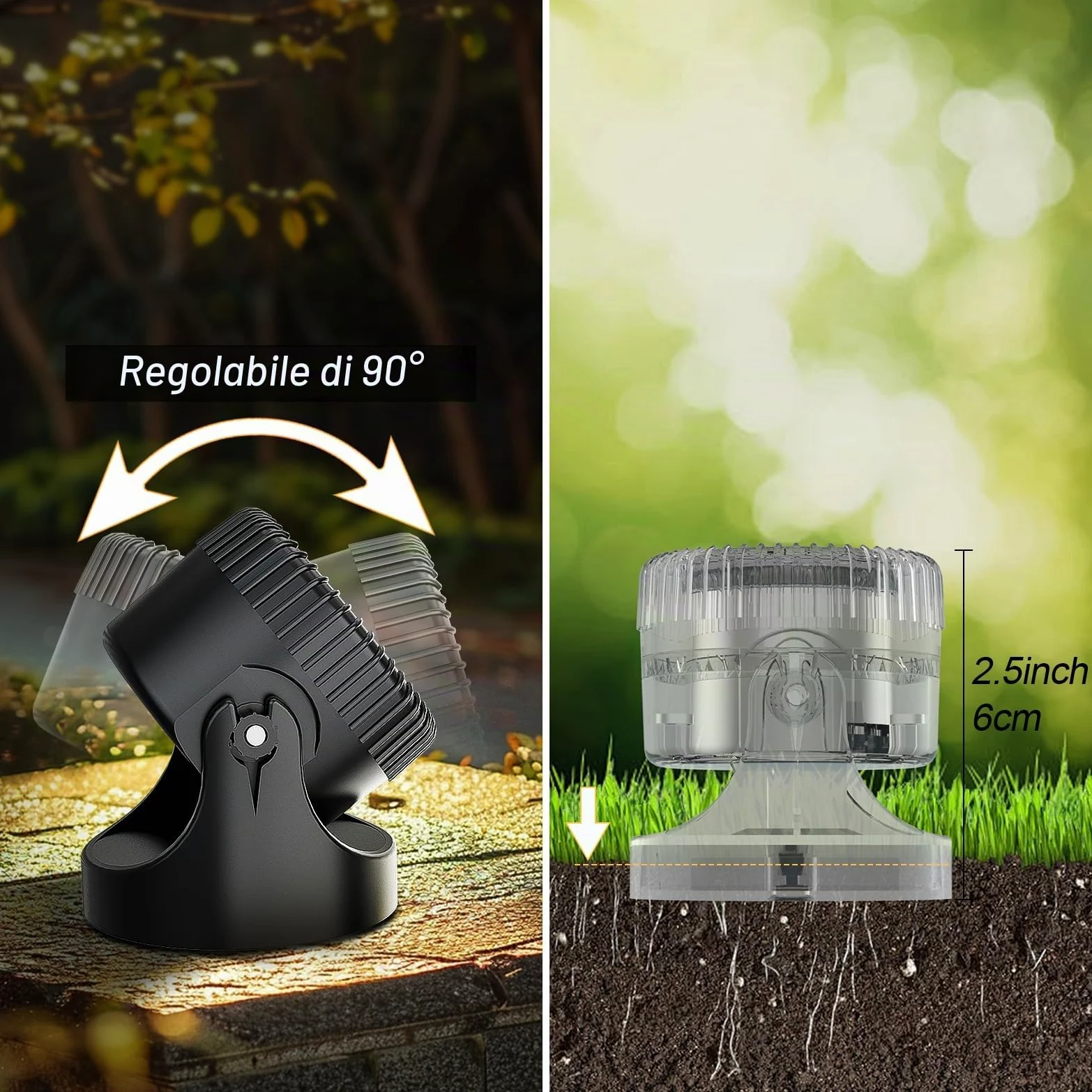 PChero Illuminazione per laghetto a LED subacqueo, illuminazione subacquea, faretto per piscina, luce subacquea, IP68, impermeabile, per piscina, stagno, giardino, albero, interni ed esterni