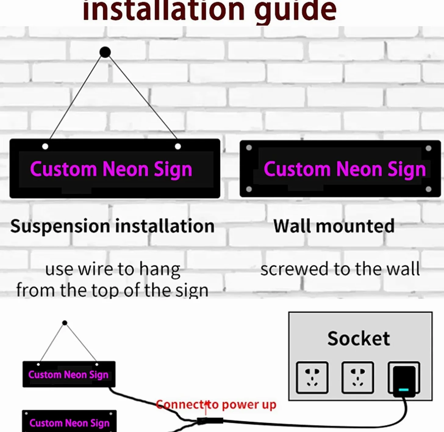 HRXOW Neon Insegne Decorazioni musicali personalizzate Luci notturne a LED Cartello luminoso da appendere alla parete personalizzabile in acrilico, 40X30 cm Logo del nome del partito del negozio del (
