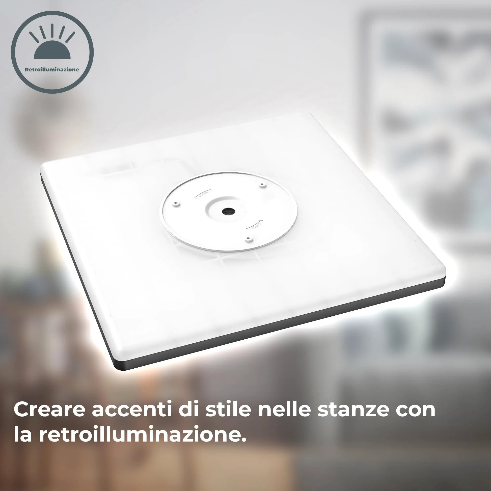 B.K.Licht - Pannello a luce indiretta, piatto, luce bianca neutra, pannello LED soffitto, pannelli led, pannelli led soffitto, 42x42x2,9 cm, nero