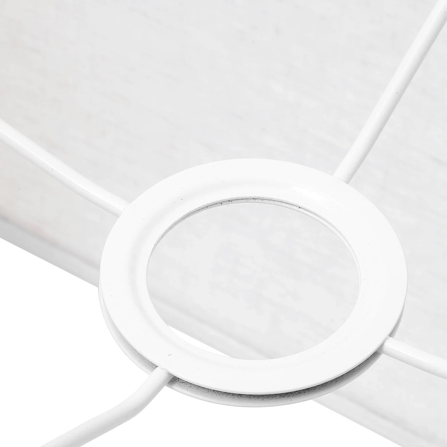 Paralume e Ferro Rettangolare in Lino Beige Protezione Luce, Facile da Installare per Arredamento Elegante e Moderno per Lampada da Tavolo