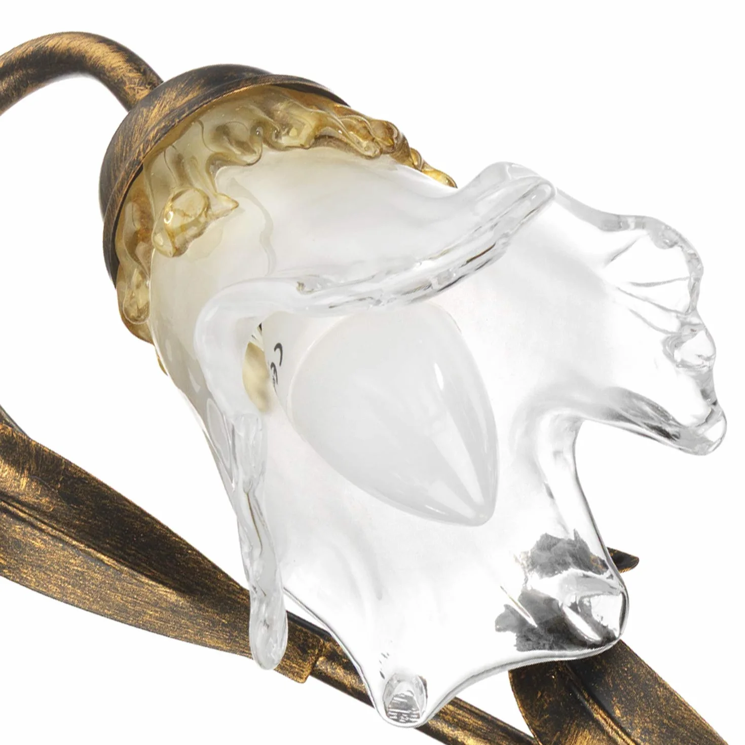 ONLI Lampadario Arianna 2 luci Bronzo