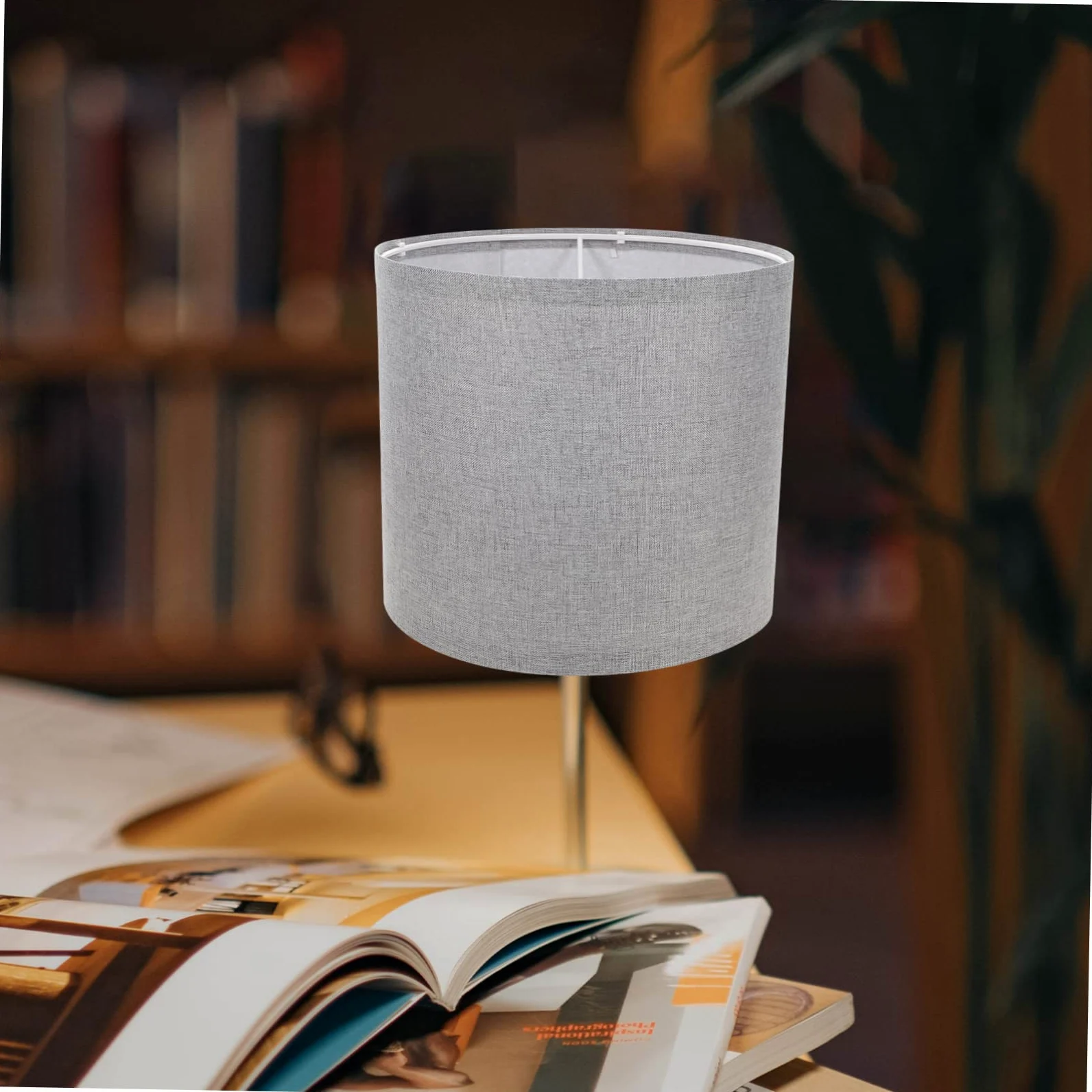 Uonlytech 2 Paralumi in Lino per Lampade da Tavolo e Terra, Luce Morbida, Design Smontabile, per Casa e Hotel