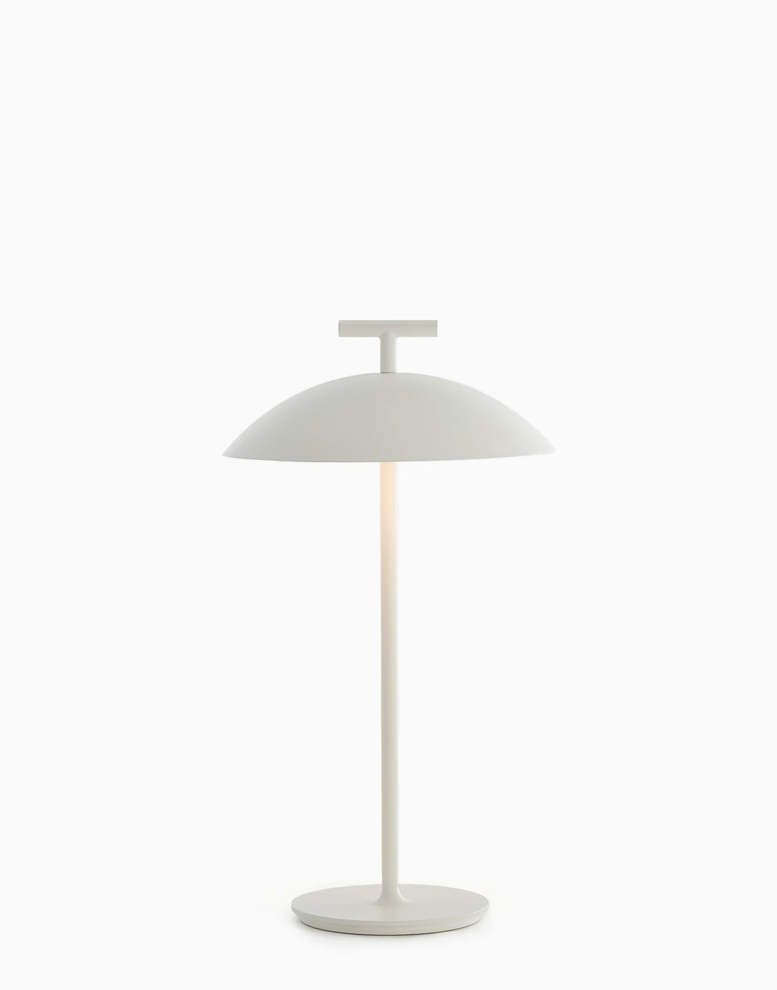 Kartell Lampada da Esterno dimmerabile Ricaricabile, Bianco, H 36.5 cm