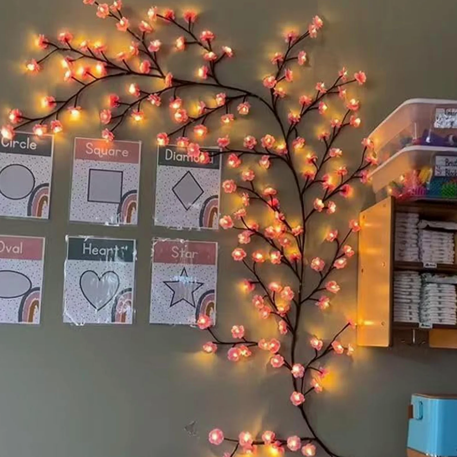 LED di Albero per Parete Controllo Remoto 8 Modalità