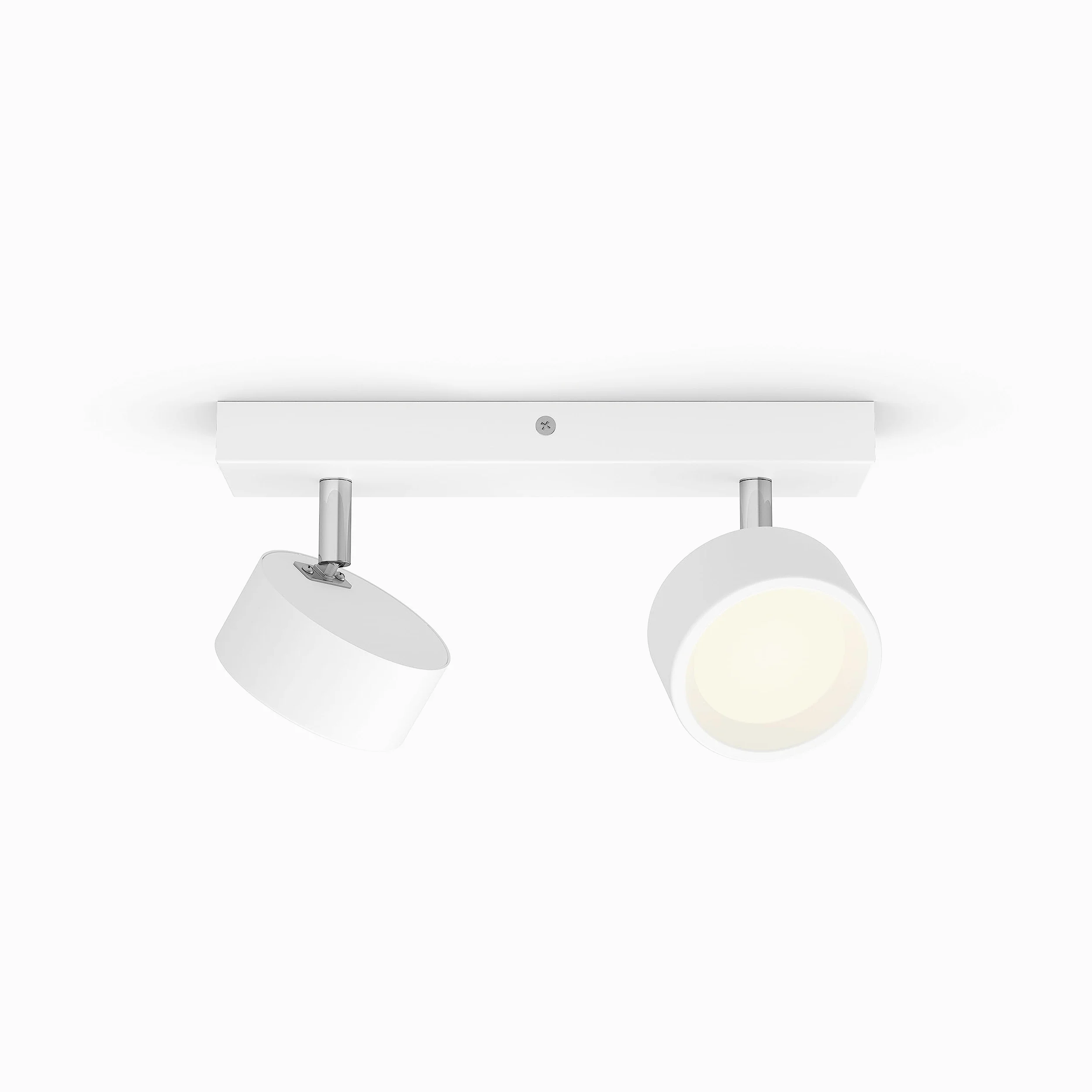 Philips LED Lampada a Faretto Bracia, Luce Calda, 5.5W, 2 Punti Luce, Orientabile, Bianco
