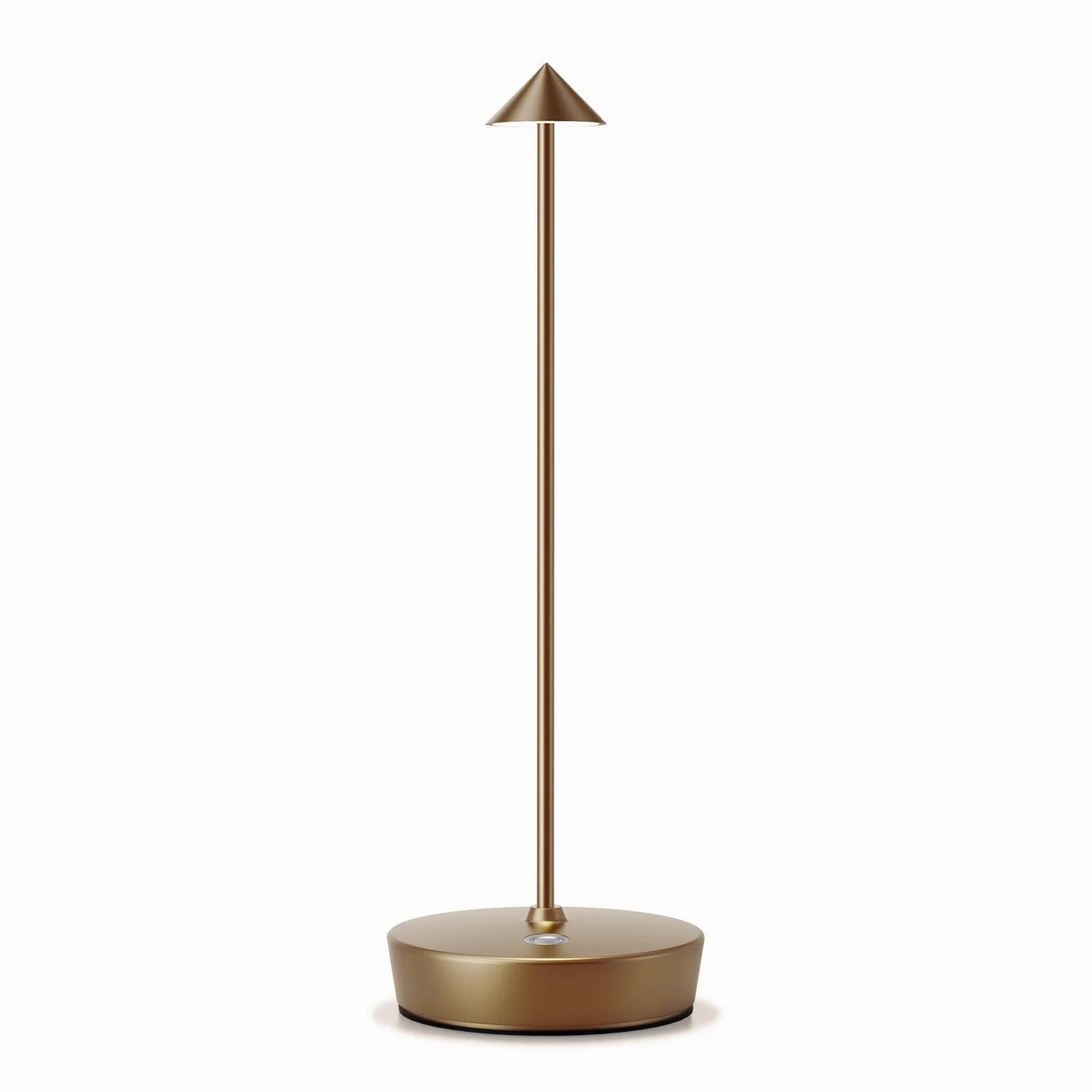 Lampada da Tavolo Senza Fili Ricaricabile,Lampada Led da Tavolo,3 Modalità di Colore, IP54, per Interni/Esterni, Ristorante (Bronzo)