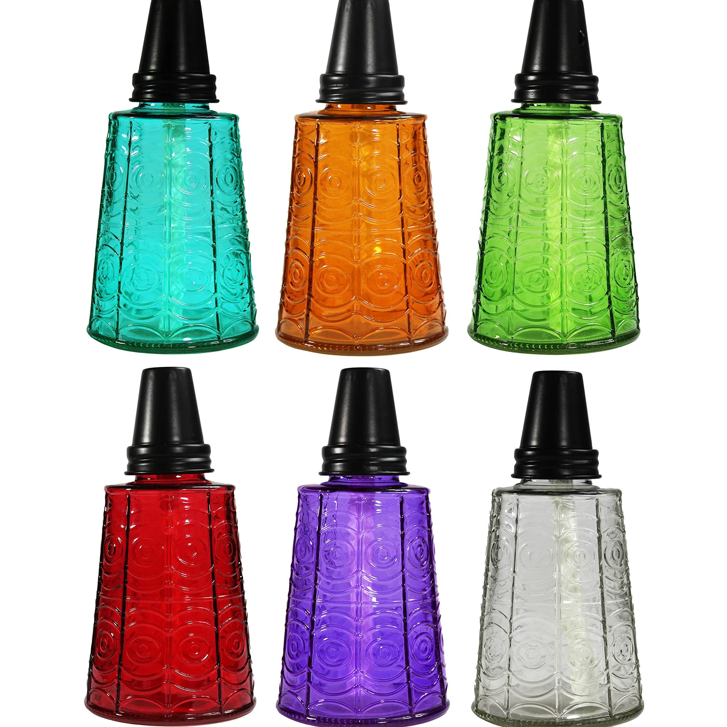 Seraphic Set di 3 torce da tavolo alla citronella per patio esterno, 473,6 g, candele decorative alla citronella, per terrazza esterna, giardino, feste, set da 3 pezzi
