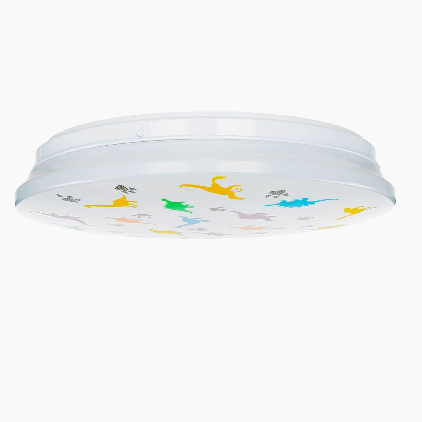 Plafoniera LED camera dei bambini IP44 Bianco Colorato Ø 33,5 cm 4000 K 1300 lm bianco neutro Dinosauro camera dei bambini lampada soffitto