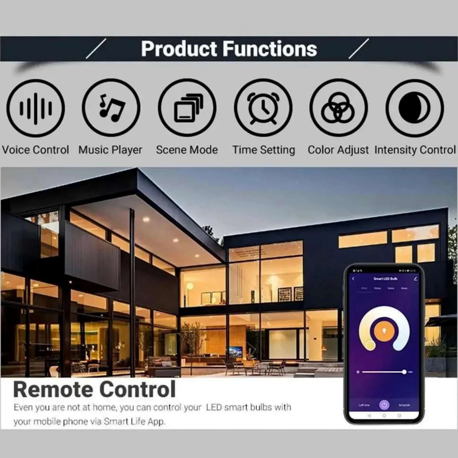 Lampadina Intelligente RGB, MR16/5W Dimmerabile con Controllo Vocale, Compatibile con Alexa, Alice, Google Home, Salute, Yandex Homekit, Hotel, Bar,2pcs