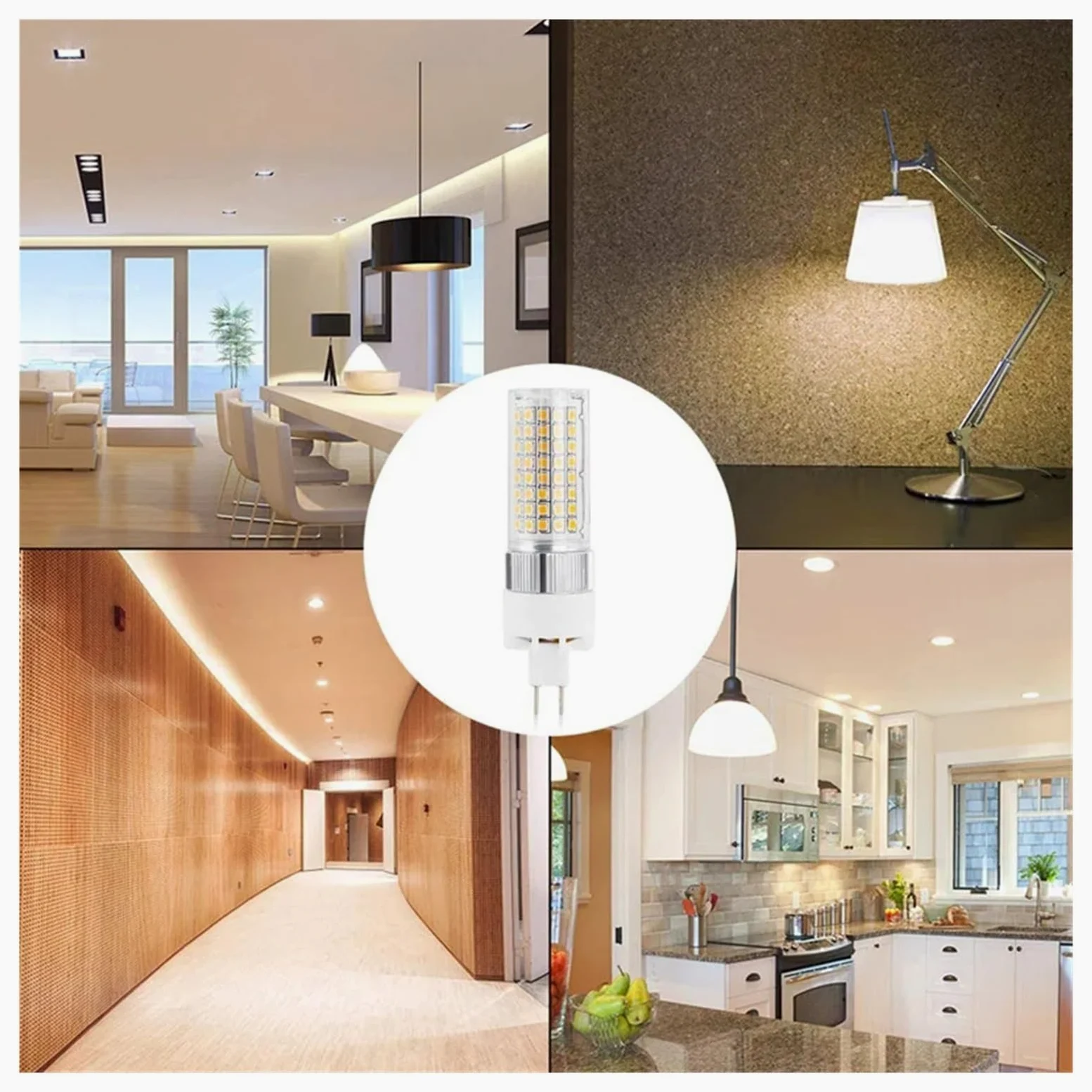 2pcs 16W G8.5 LED Lampadina A Mais Bi Pin A 150W Alonuri Metallici Lampada Da Strada For Gara Illuminazione Ad Alta Resa Cromatica(Natural Light)