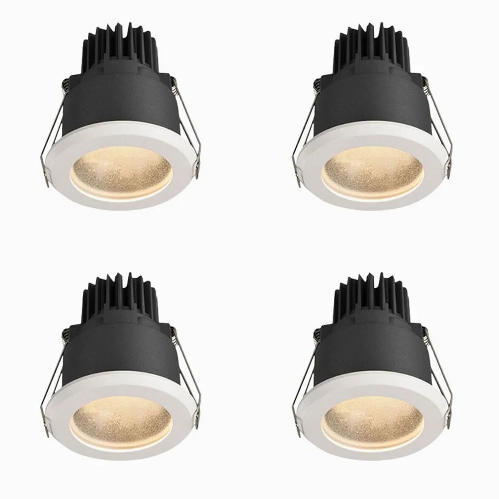 Confezione Da 4 Faretti Da Incasso A LED 4CCT, Faretti Da Incasso A Soffitto A LED Selezionabili 3000K/4000K/6000K, Luce Da Doccia Impermeabile IP65, Soffitto Per Faretto Da Bagno