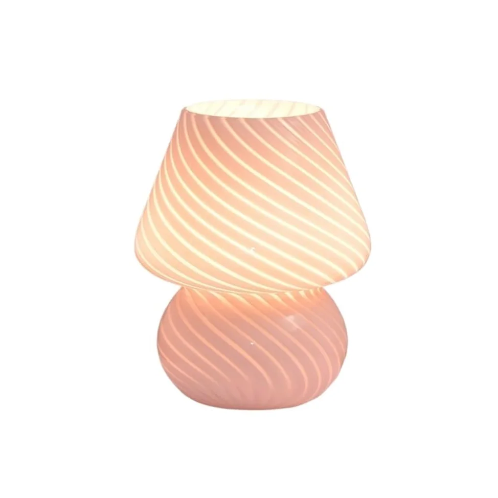 Lampada da comodino Lampada da tavolo in vetro semplice, comodino, camera letto, studio, decorazione, luce notturna Lampade per la camera da letto