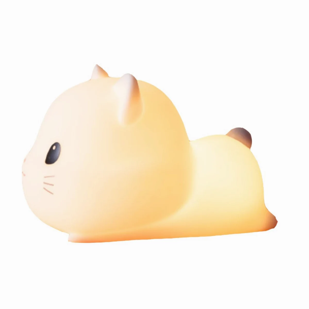 Veemoon 1pezzi Lampada da Notte Forma di Gatto Decorativa USB Luce Notturna per Stanza Design Ergonomico e Resistente