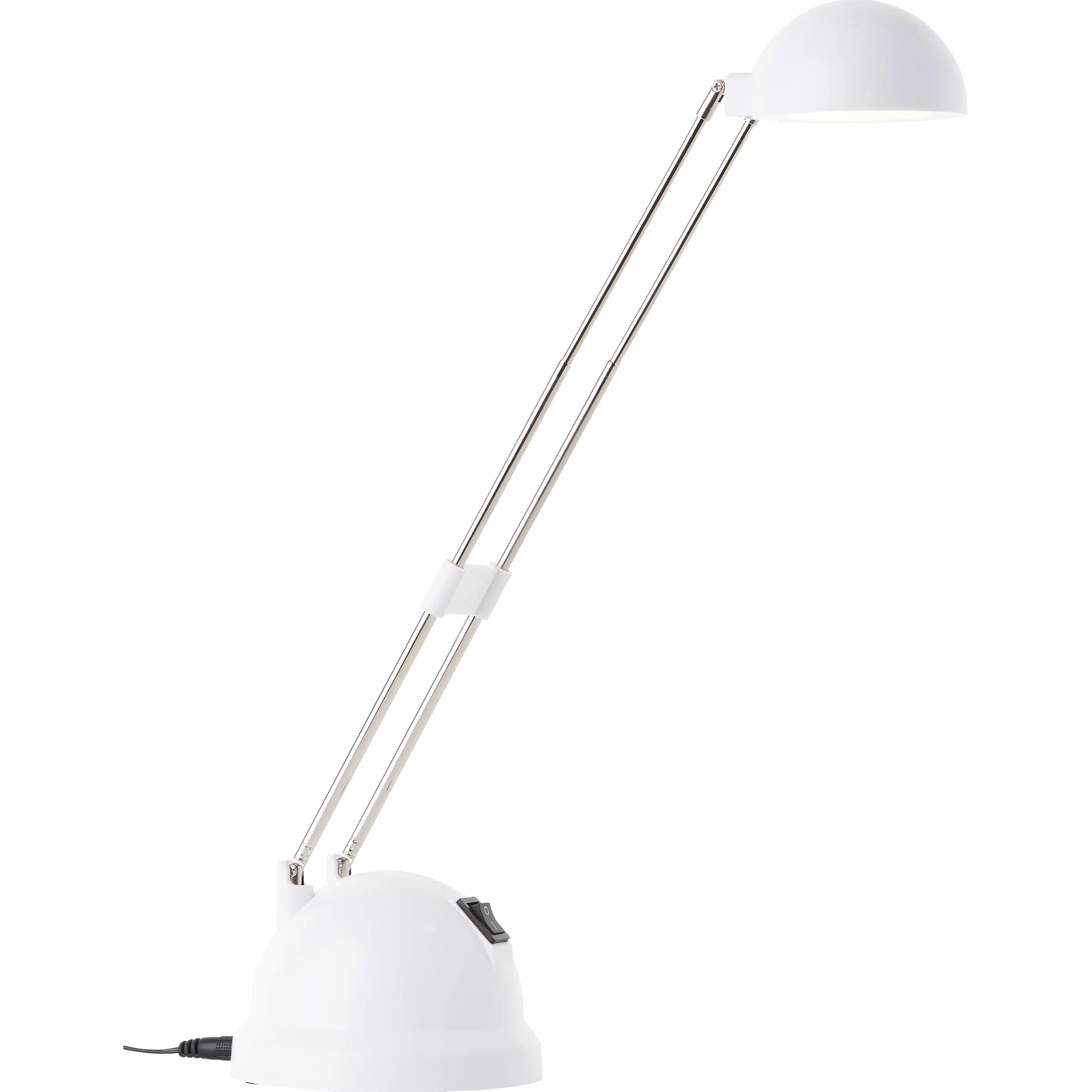 Brilliant Katrina Lampada da tavolo a LED regolabile in altezza e girevole per ufficio bianca 600 lumen, 7,26 W, LED integrato, 40 x 11,5 x 44 cm