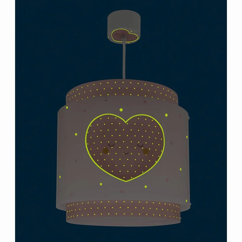 Dalber Lampada da soffitto a sospensione per bambini Baby Dreams Cuore Rosa