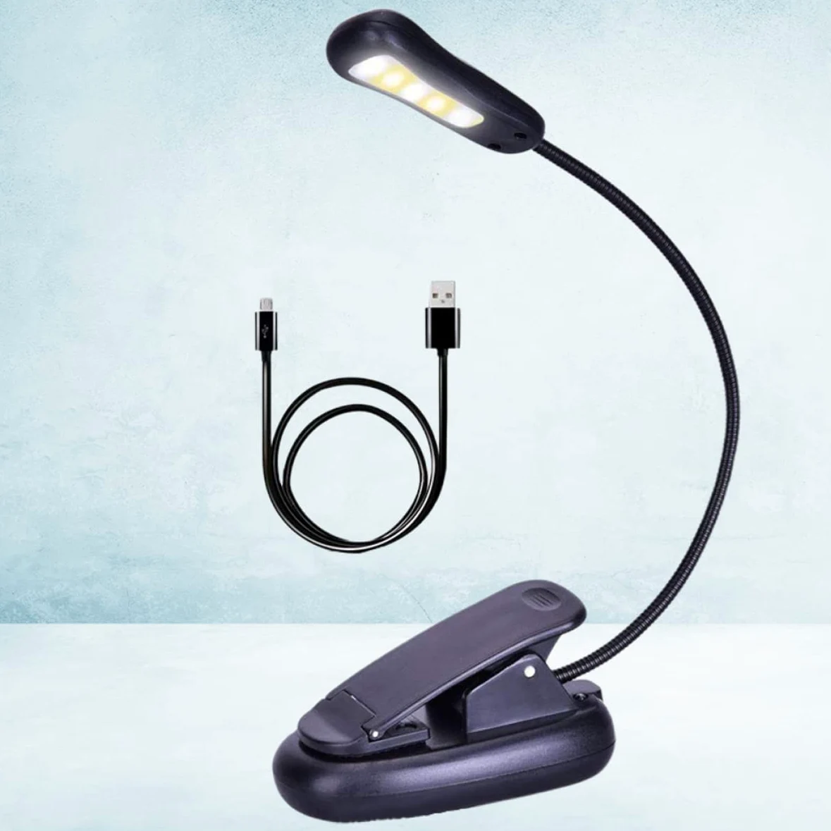 Lampada 1pc 3 9 Lampada da Tavolo da scrivania Lampada da Tavolo Ricaricabile Lampada da Tavolo Lampade da scrivania a LED Luce da Lettura con Clip Luce Notturna da Comodino Morsetto sulle luci Luce