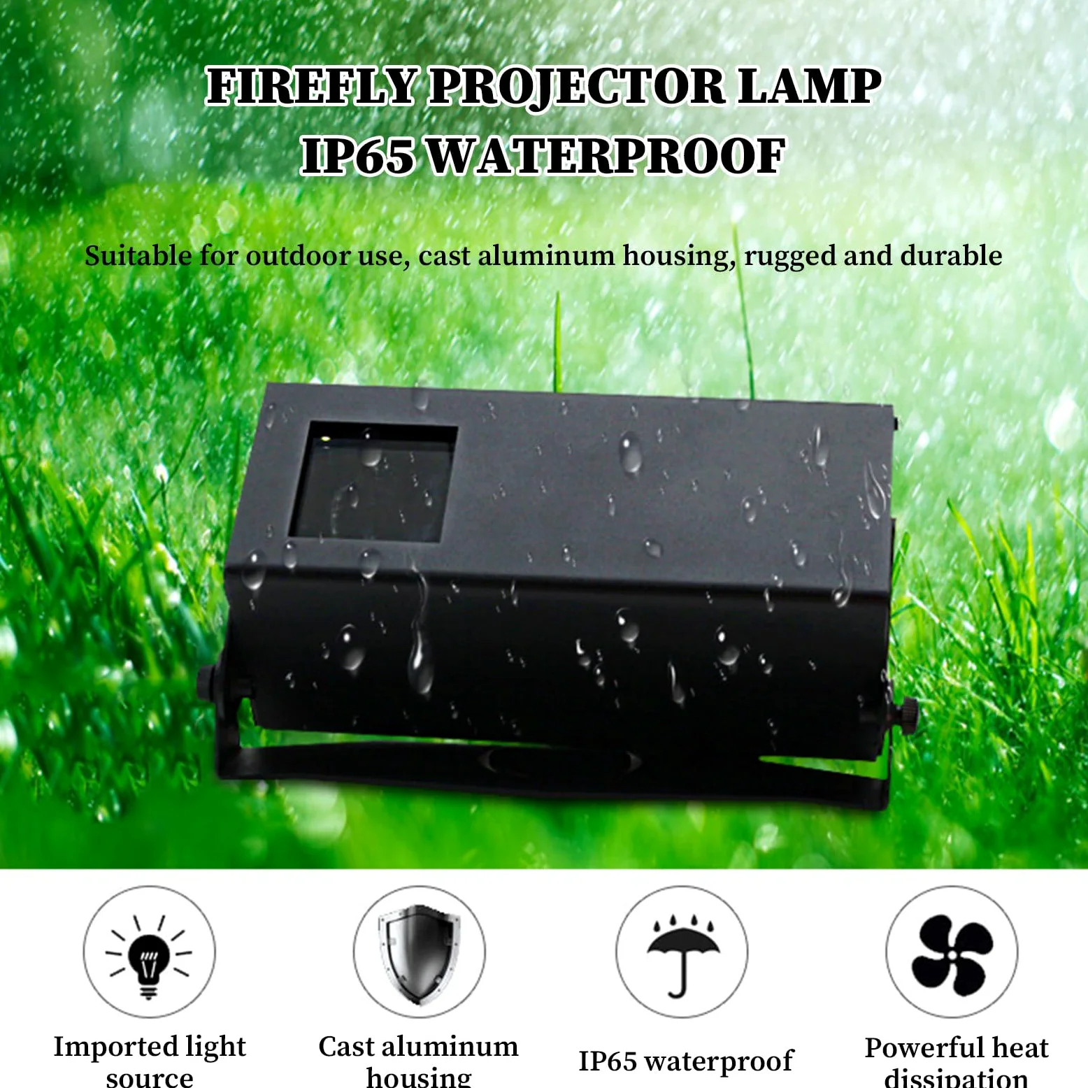 Proiettore Star Light Show con telecomando, funzione temporizzazione, impermeabile IP65, 15 W, arancione, per vacanze, feste, matrimoni, decorazioni da giardino