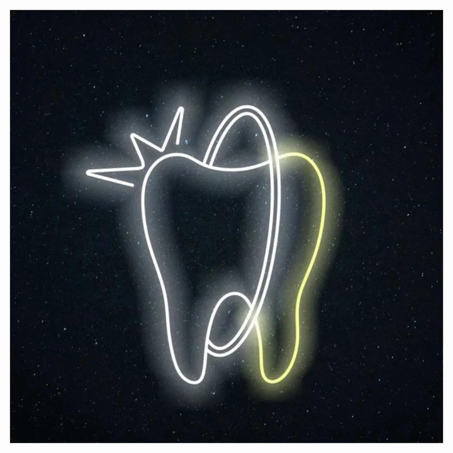 Insegna al Neon Insegna Al Neon Per La Cura Dei Denti Alimentata Tramite USB Luminosità Regolabile Luci Al Neon Per Denti Per La Decorazione Parete Sala Dentistica 33cmx38cm