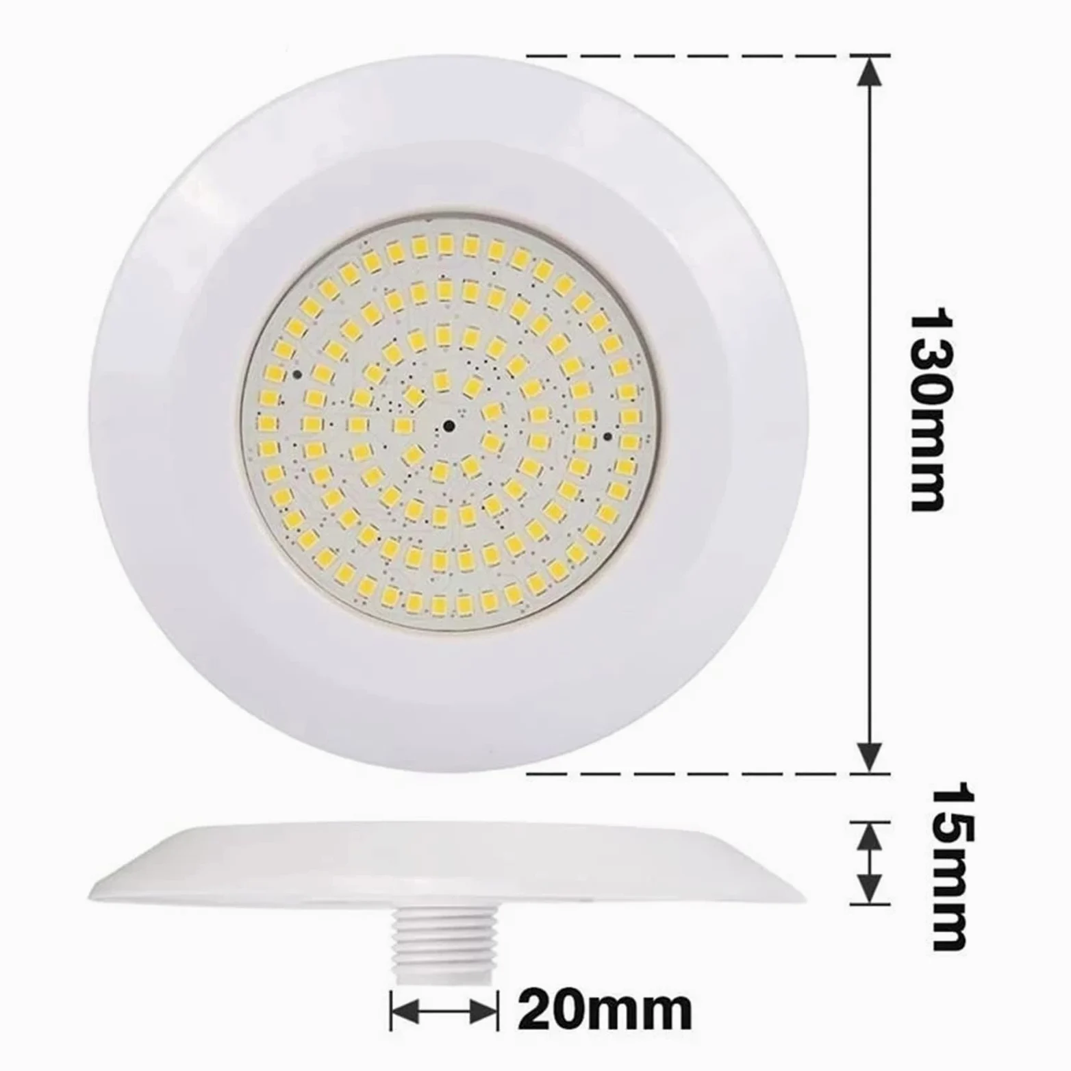Faretto da piscina a LED IP68 Impermeabile 12V 9W 12W RGB esterno/interno con fontana a luce subacquea paesaggio Impermeabili Sicure(Warm White,12W)