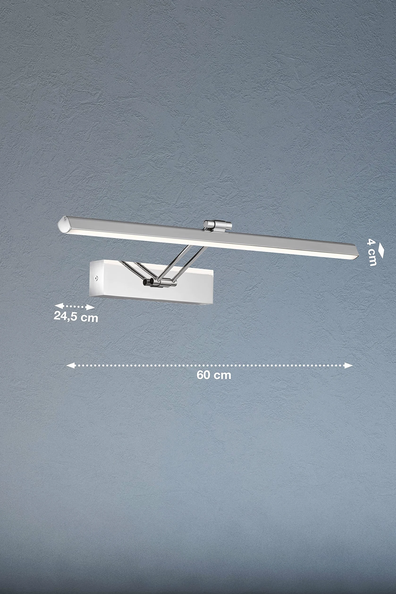 Fischer & Honsel 30127 Luce Bagno Lampada 9W Bianco Caldo Cromato