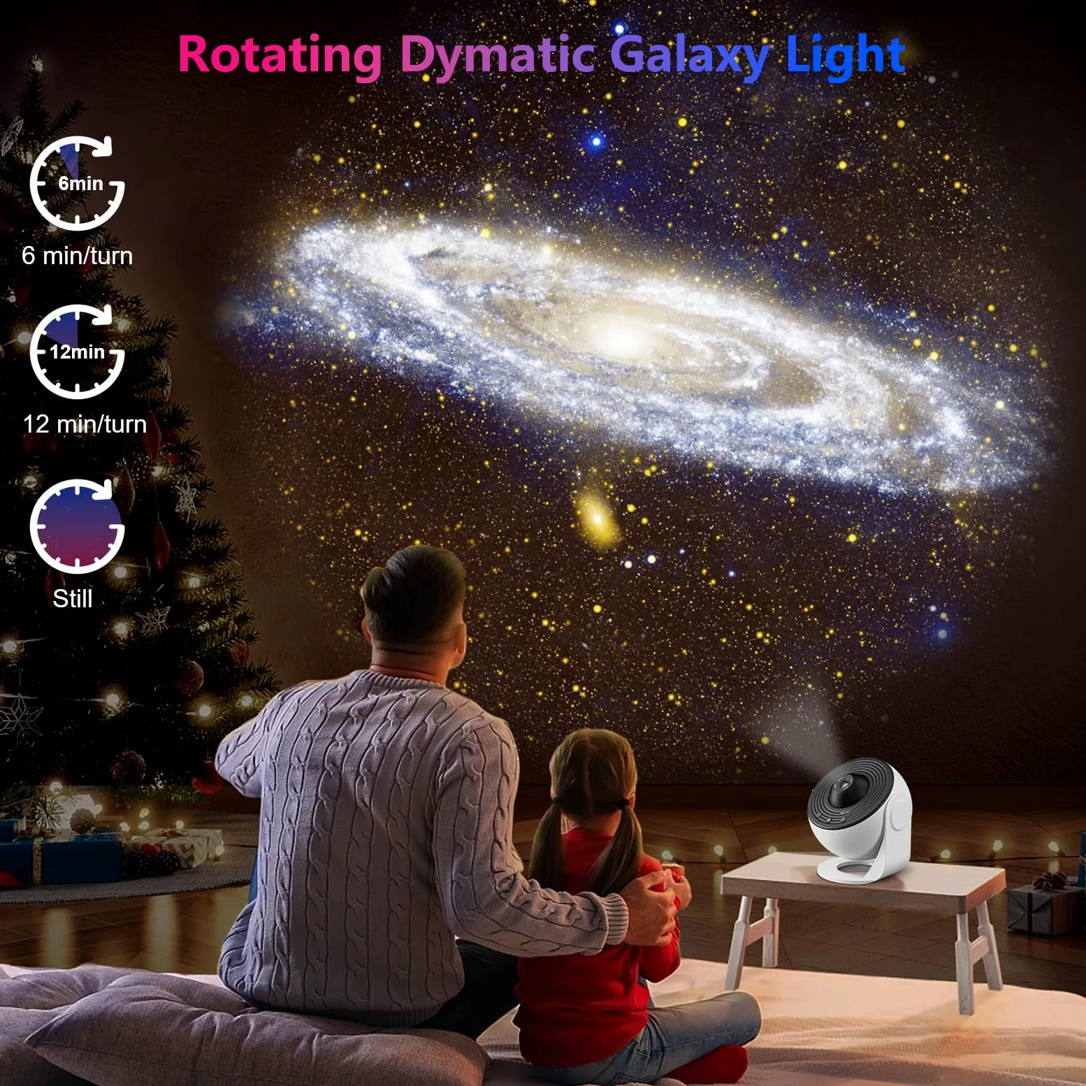 Proiettore stellato soffitto 13 in 1 planetario galassia luce notturna cielo stellato proiettore con sistema solare luna nebbia galassia proiettore con timer per bambini e adulti