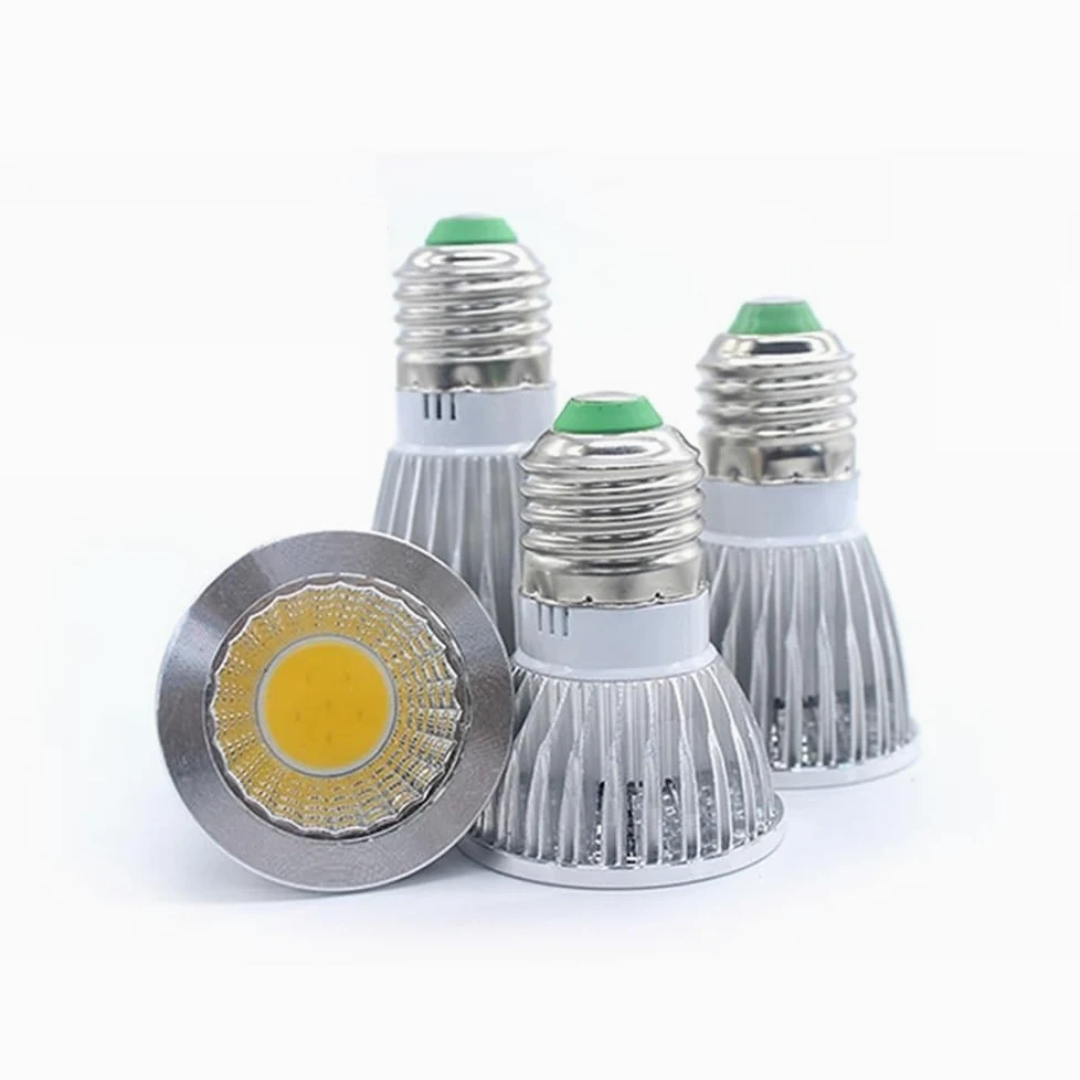 Luci, Confezione da 10, Lampadina LED COB AC85-265V GU10/E27 3w/5w/7w/10w, Sorgente Luminosa, faretto in Alluminio Senza sfarfallio, lampadine per Uso Domestico