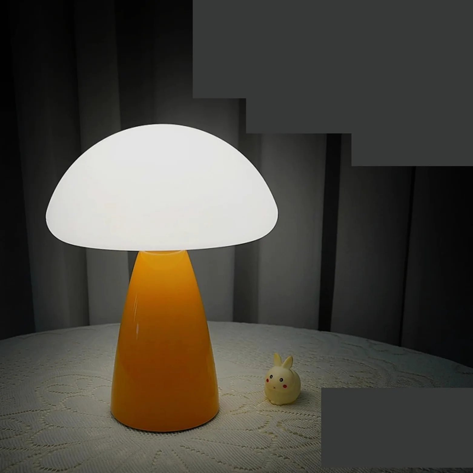 Lampada da comodino Lampada da tavolo in ceramica for camera letto, comodino, decorazione, paralume trasparente Lampade per la camera da letto