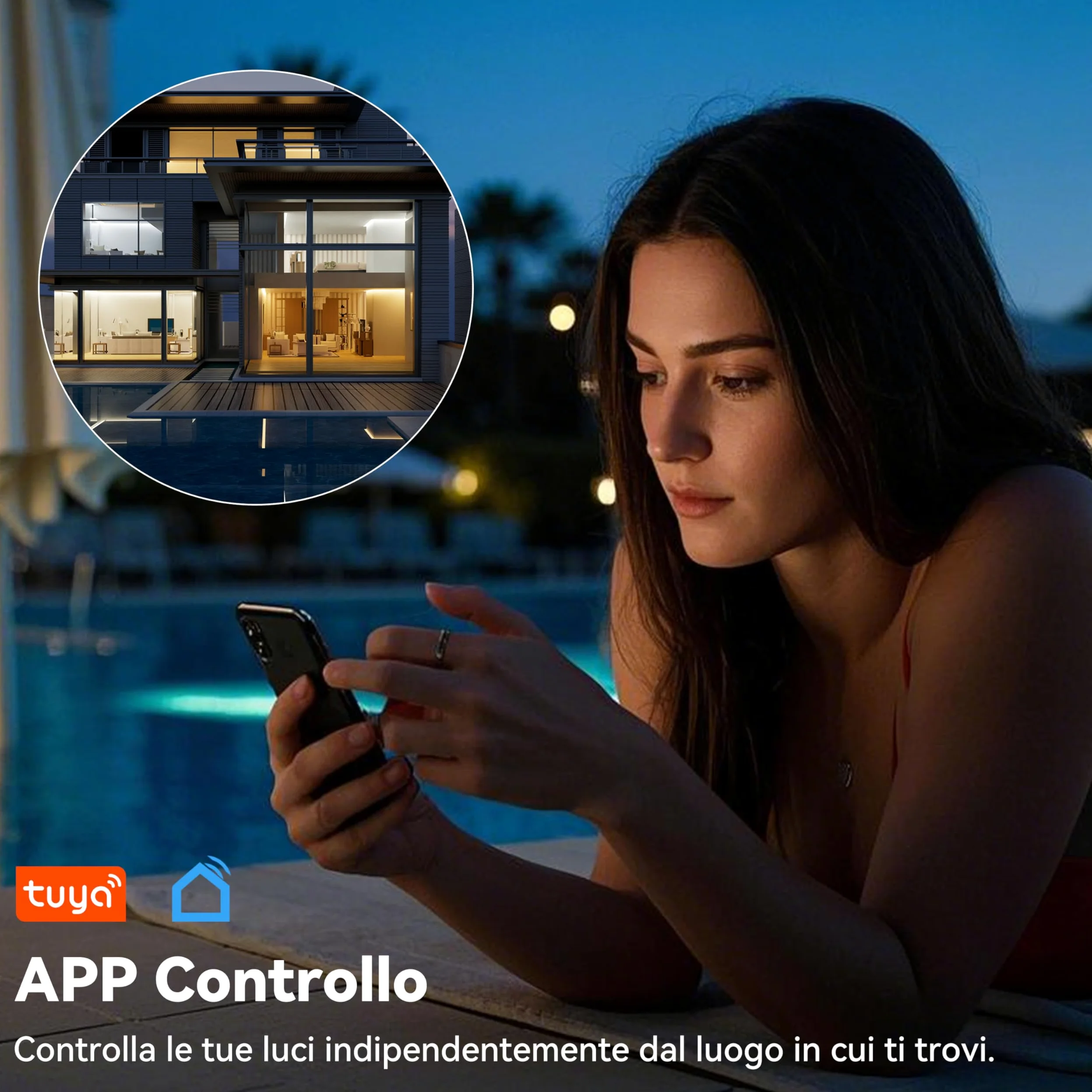 PAUTIX COB LED Striscia CCT 10M 24V Regolabile 2700K-6500K WiFi LED Strisce Funziona con Tuya/Alexa/Google Assistant,640LEDs/m,CRI90+,Intelligente LED Strip Lights per Armadio da Cucina, Camera,TV