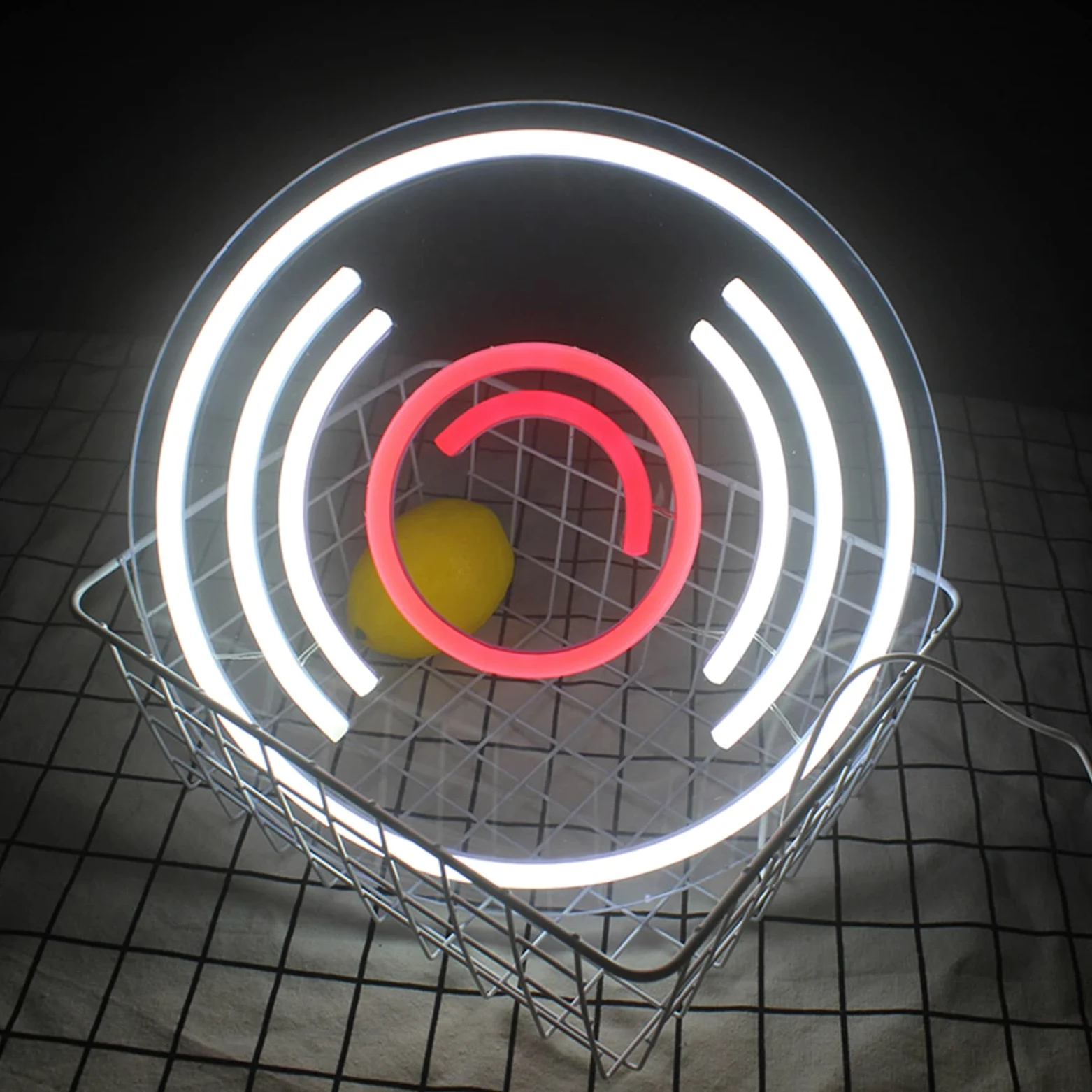 Insegne al Neon a LED Illuminazione CD Record Wall Hanging Art Lampade notturne Insegne al Neon Personalizzate Negozio Music Bar Music Room Decor Alimentato Tramite USB