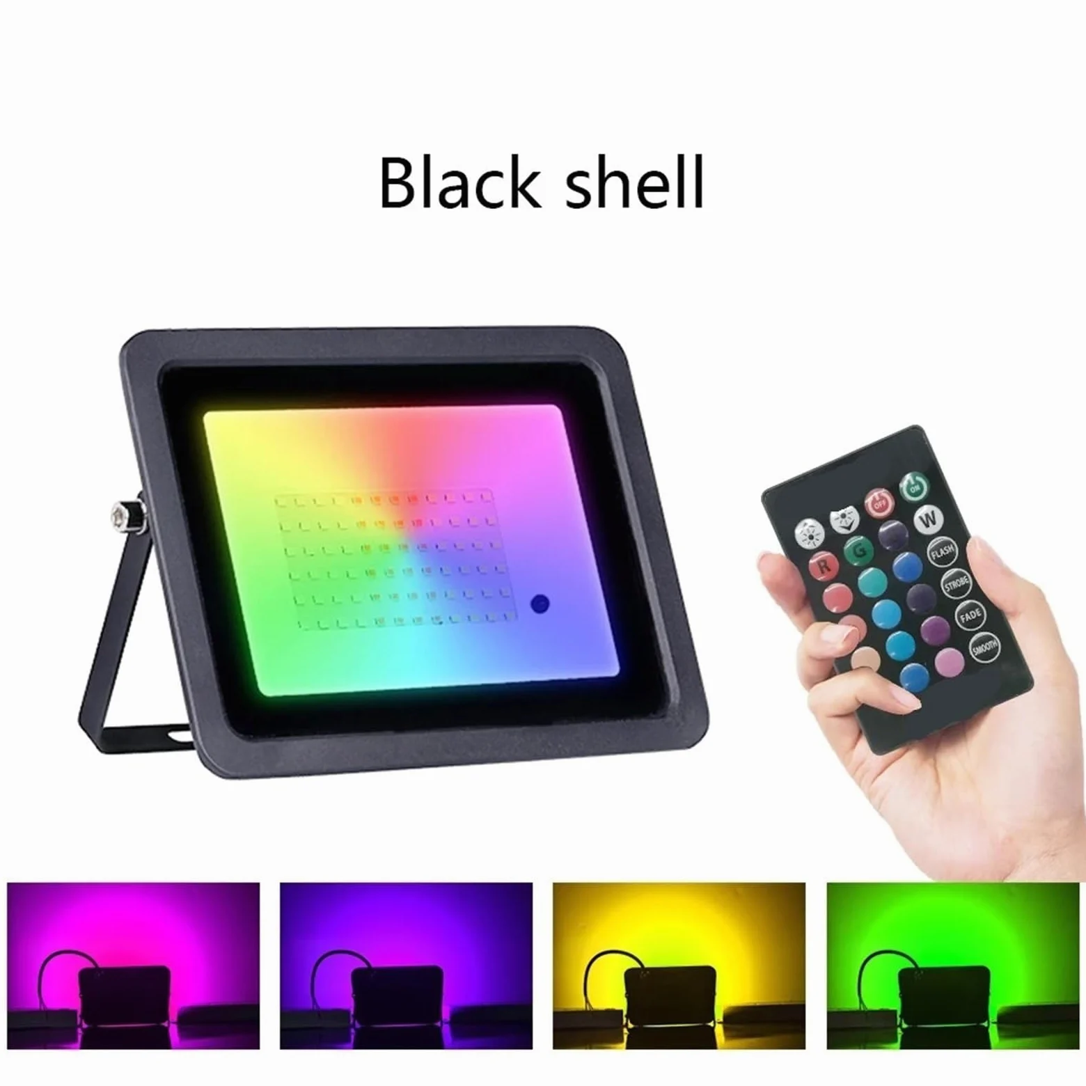 Proiettore per esterni, Proiettore RGB Da 100 W, 50, 30 E 20, Riflettore IP68, LED Impermeabile, Illuminaze Giardino For Esterni(100 W)