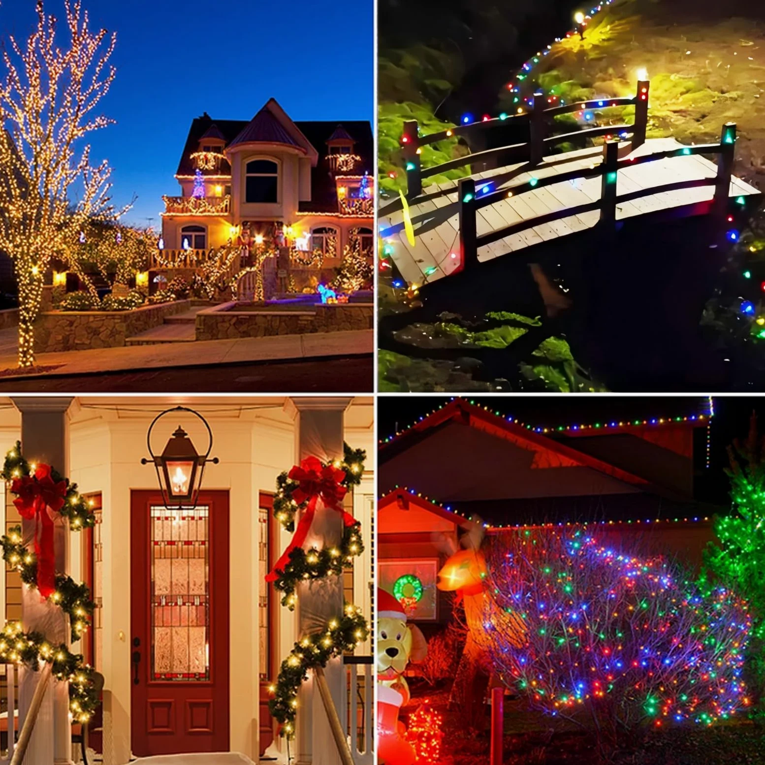 Catena di luci solari per esterni, 30 m, luce bianca calda, per esterni, a energia solare con telecomando e timer, 8 modalità, catena luminosa per albero di Natale, impermeabile, per giardino