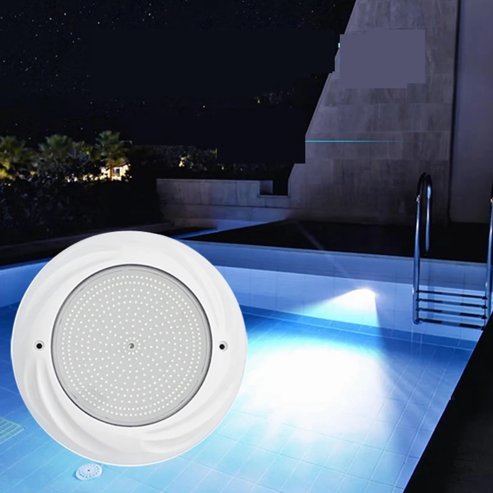 EDEDE Luci Piscina, Luci a LED for Piscina Luci for Piscina a Parete Luci subacquee Luci for Piscina(Rot,24W)