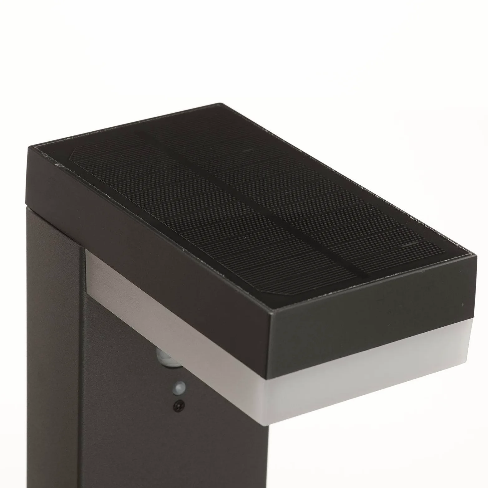 Lindby Lampade solari con sensore di movimento (Moderno) colore Grigio, in Acciaio Inox lampadina inclusa lampada solare giardino