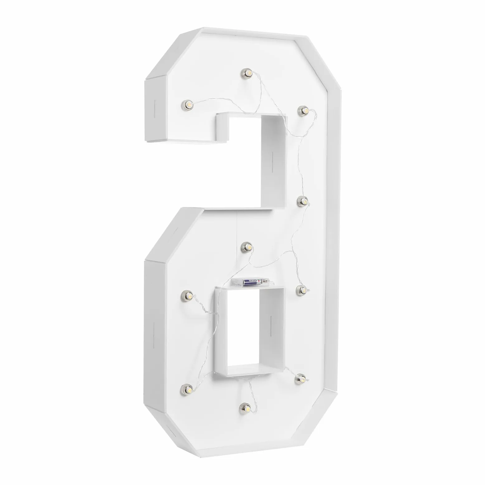Lampada a LED con numeri illuminati 0 1 2 3 4 5 6 7 8 9 – Luce bianca calda, 10 LED, decorazione di nozze per compleanni, feste, matrimoni, vacanze, casa e bar, grande, 100 cm (6)