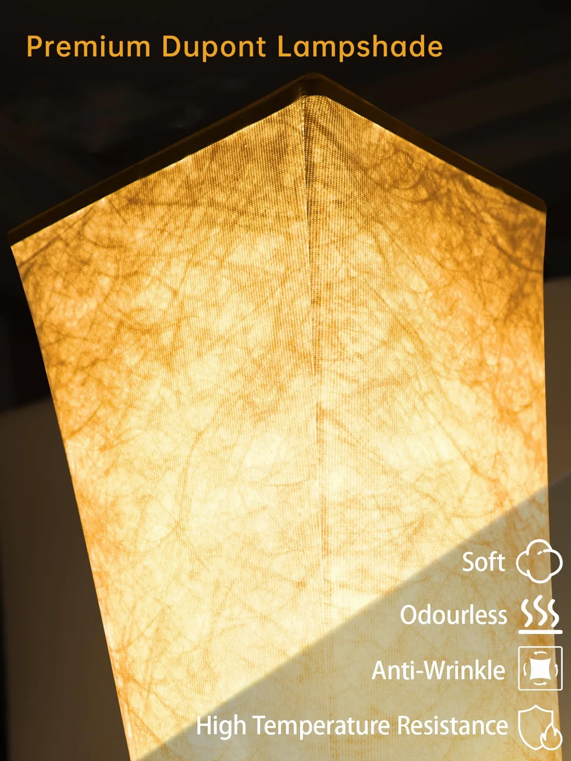 Lampada da Terra LED da Soggiorno Dimmerabile, Piantana Intelligente RGB Moderna, Lampada da Terra con Telecomando, Tessuto, Lampada da Terra Bianca per la Camera da letto, Sala Giochi, 156cm